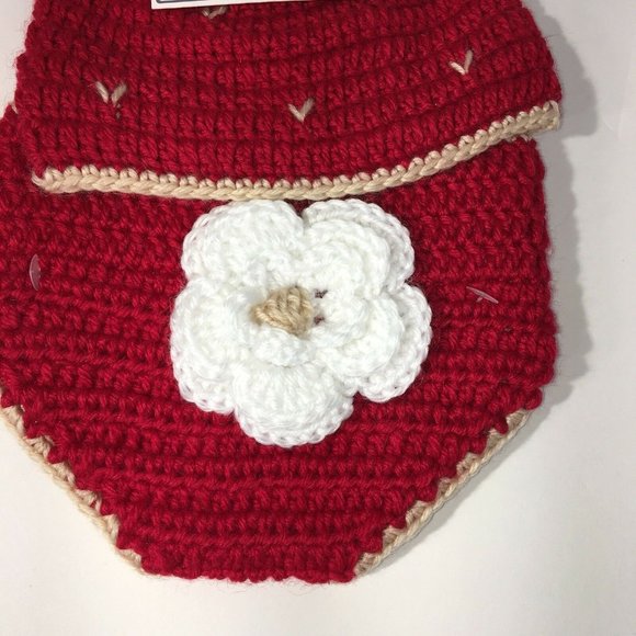 Hand Crocheted Hat And Diaper Cover Strawberry Sz 0-9 Months Infant Baby Photo - Picture 6 of 12